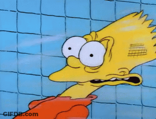 Bart Simpson From The Simpsons Has A Scar On His Head GIF