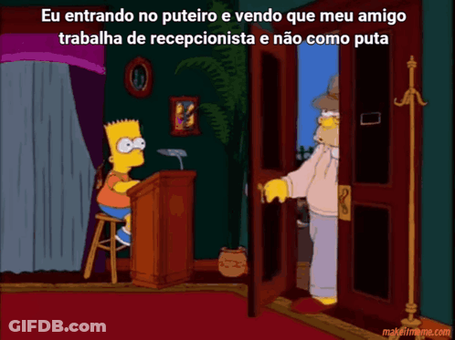 Bart Simpson Giving Speech Eu Entrando No Puteiro GIF