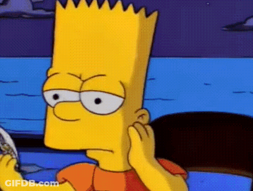 Bart Simpson Hand To Ear GIF