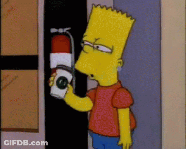 Bart Simpson Having Starbucks Coffee GIF