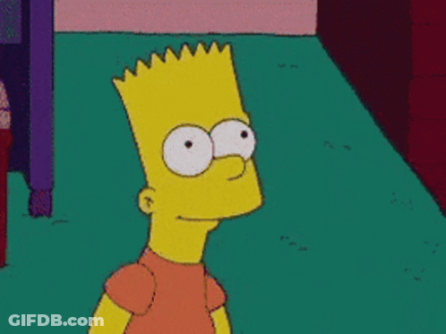 Bart Simpson Holding Cake That Says At Least You Tried GIF