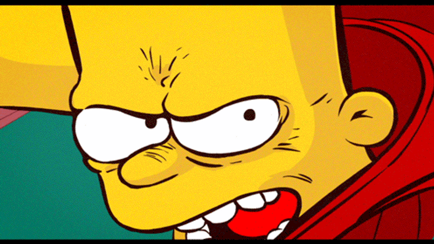 Bart Simpson Impersonating Akira Motorcycle Slide GIF