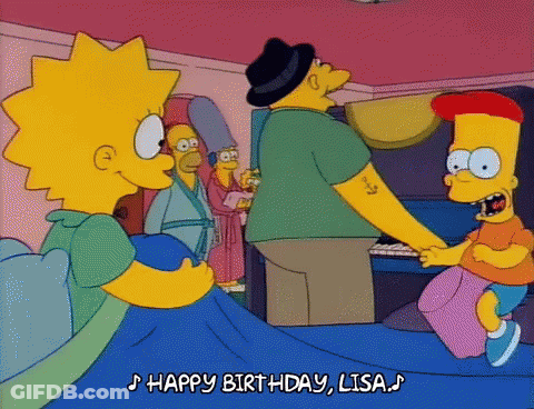 Bart Simpson Is Holding The Hand Of Lisa Simpson GIF
