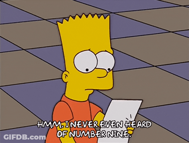 Bart Simpson Long List GIF
