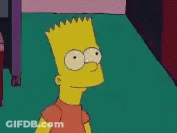 Bart Simpson Looking At Something GIF