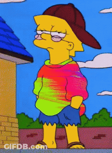 Bart Simpson Looking GIF