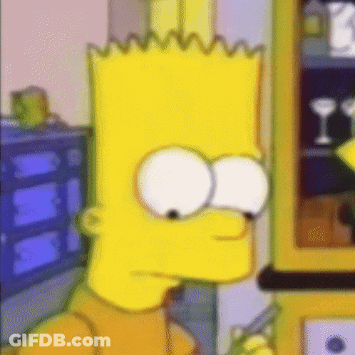 Bart Simpson Looking GIF