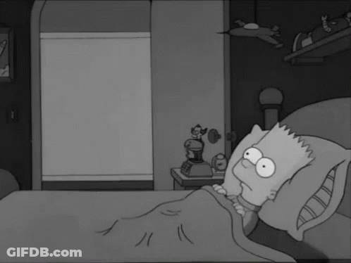 Bart Simpson Lying In Bed GIF
