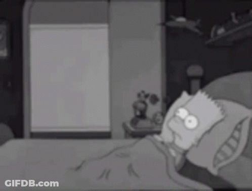Bart Simpson Lying In Bed GIF