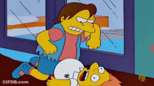 Bart Simpson Lying On Floor GIF