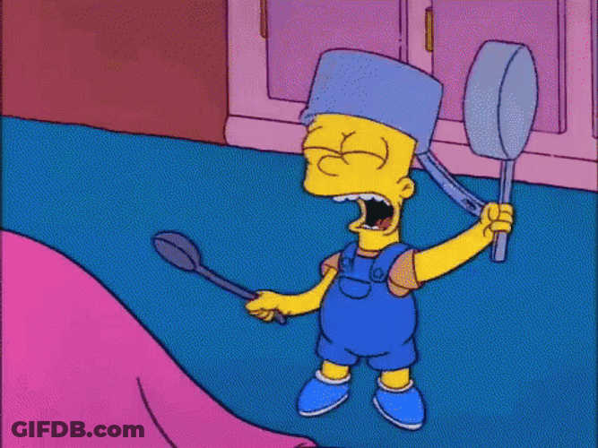 Bart Simpson Making Noise GIF