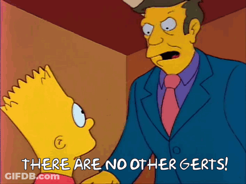 Bart Simpson Man In Suit No Other Gers GIF