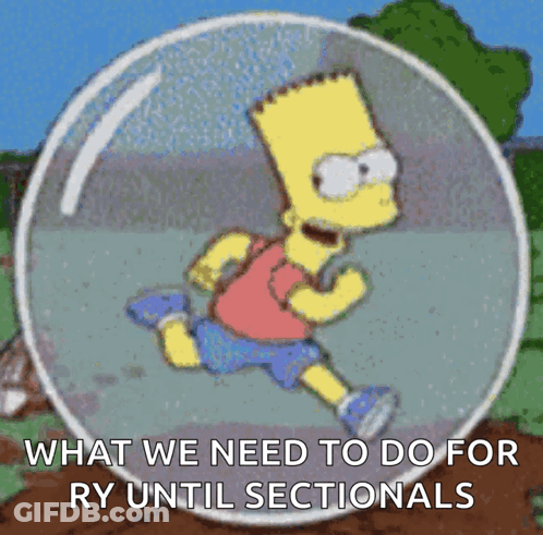 Bart Simpson Running Bubble What We Need To Do For Ry Until Sectionals GIF