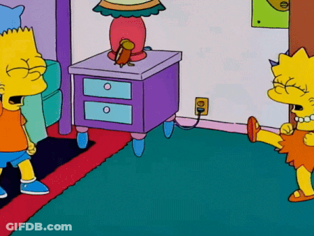 Bart Simpson Running In Bubble Saying What We Need To Do For Ry Until Sectionals GIF