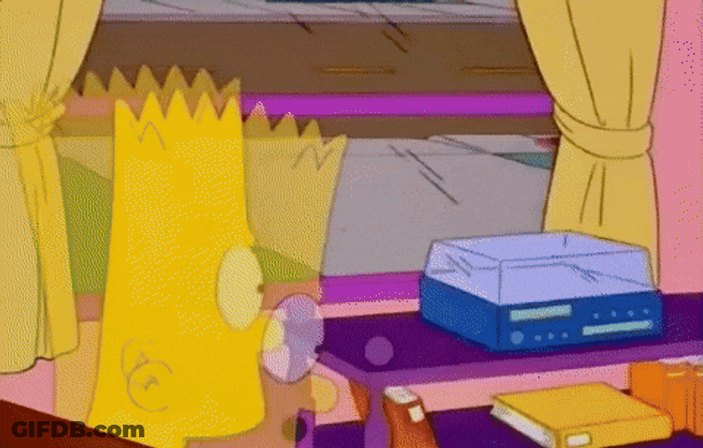 Bart Simpson Seeing Imposter GIF