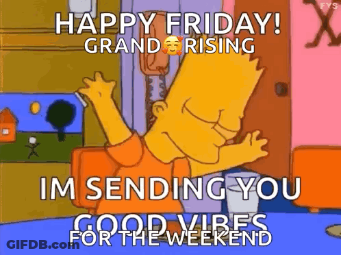 Bart Simpson Sending Good Vibes GIF