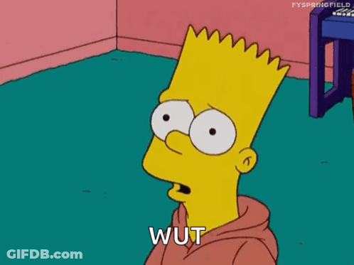 Bart Simpson Sitting In Corner Saying Wut GIF