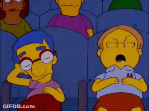 Bart Simpson Sitting In Theatre Watching Movie GIF