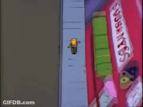 Bart Simpson Sitting On A Couch GIF