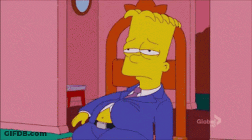 Bart Simpson Sitting With Beer GIF