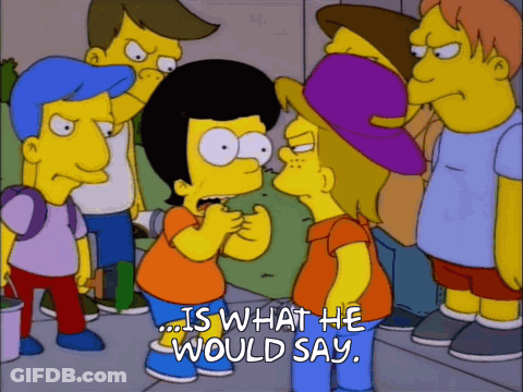 Bart Simpson Text Is What He Would Say GIF