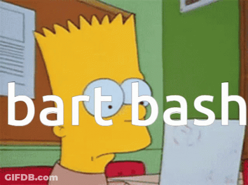 Bart Simpson Viewing Bartbash Paper GIF