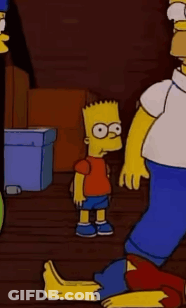 Bart Simpson With Plate Of Food And Glass Of Milk GIF