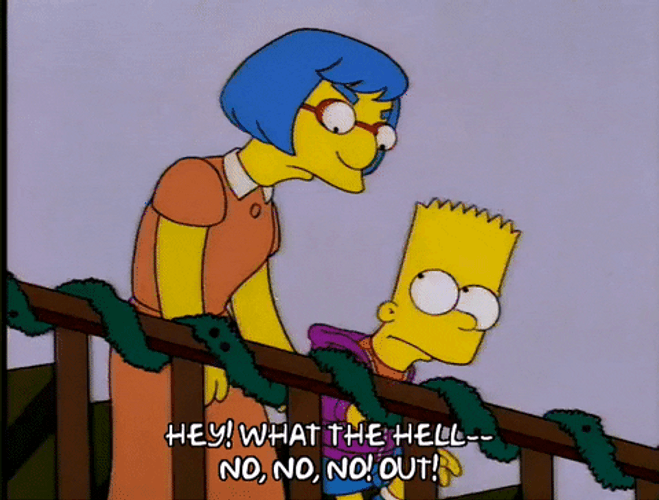 Bart Simpson You Need To Leave Out Now GIF