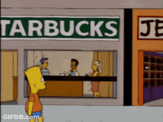 Bart Simpsons Mall Walking GIF