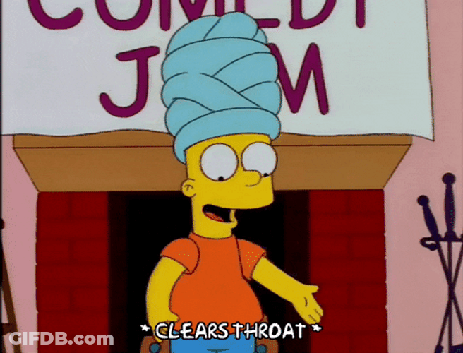 Bart Simpsons With Head Dress Ahem GIF