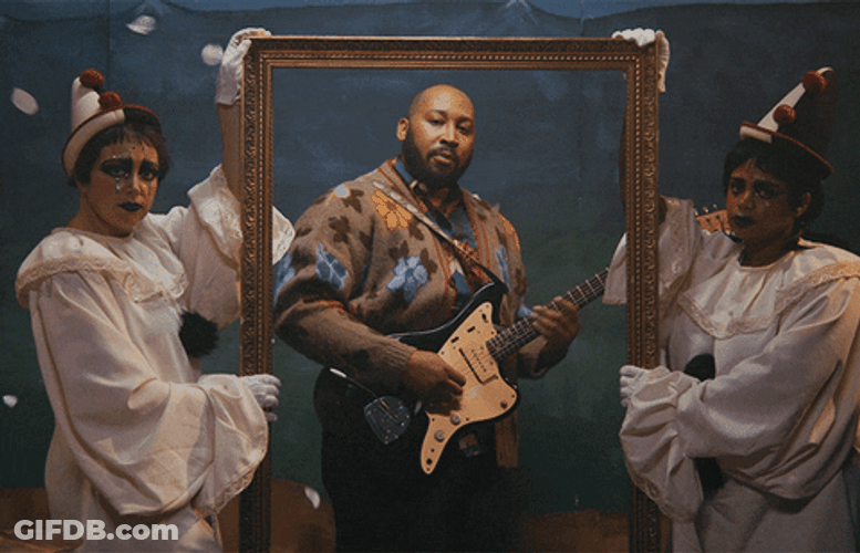 Bartees Strange Playing Guitar GIF
