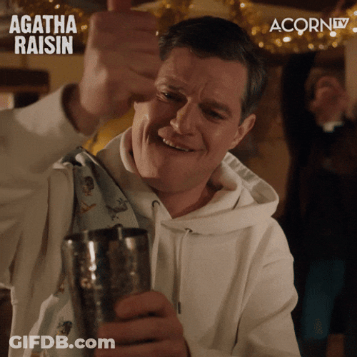 Bartender On Agatha Raisin Squeezing Lemon GIF