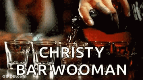 Bartender Pouring Shots At Christy Bar GIF