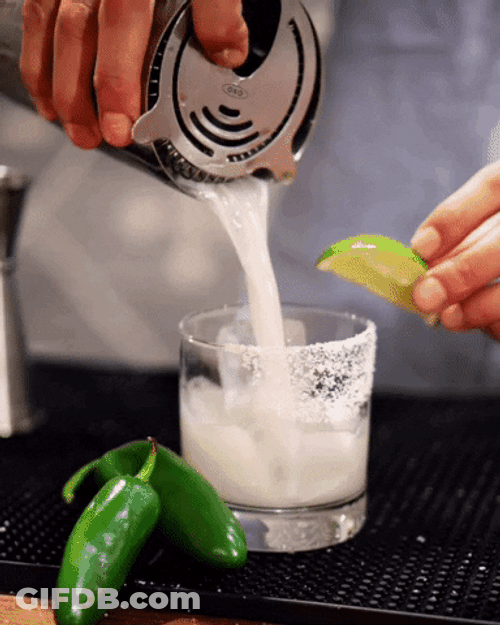 Bartender Preparing Spicy Margarita GIF
