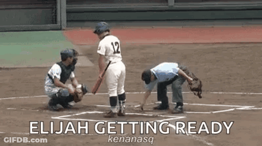 Baseball Bat Elijah Getting Ready GIF