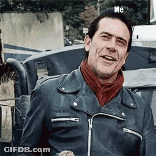 Baseball Bat Lucille Pointed By Negan GIF