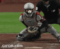Baseball Catcher Number 5 GIF