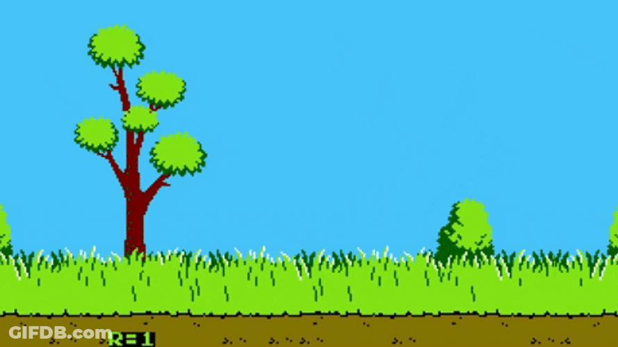 Baseball Duck Hunt Dog GIF