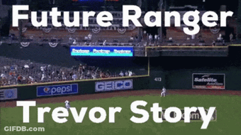 Baseball Field With Future Ranger Trevor Story GIF
