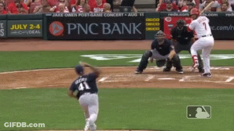 Baseball Field With Sign Saying $10 & Mouth GIF
