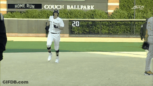 Baseball Game At Couch Ball Park GIF