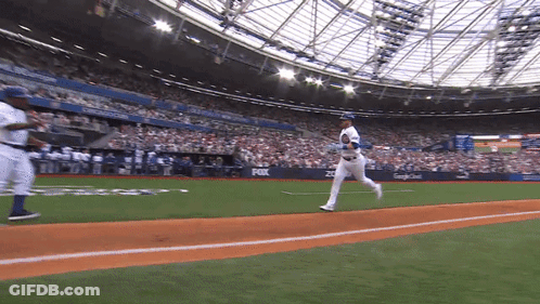 Baseball Game At Fox Stadium GIF