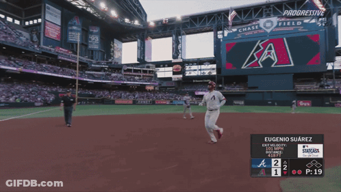 Baseball Game At Progressive Stadium GIF