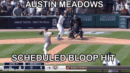 Baseball Game Austin Meadows Detroit Tigers GIF