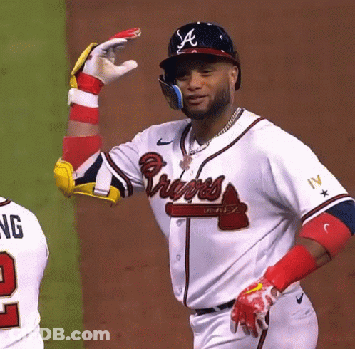 Baseball Game Between ATL And PHI GIF