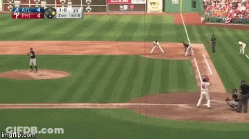 Baseball Game Between ATL And Phil GIF
