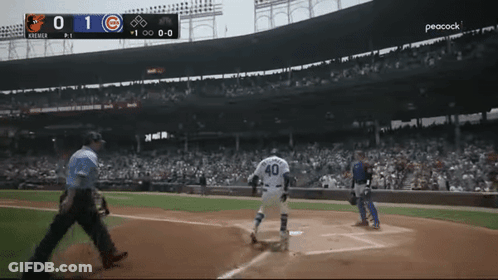 Baseball Game Between Cubs And Chicago White Sox GIF