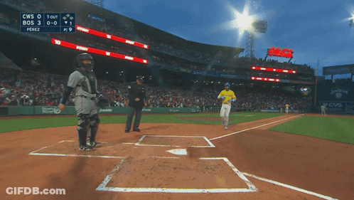 Baseball Game Between CWS And BOS GIF