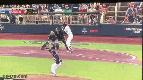 Baseball Game Between Florida And Miami GIF