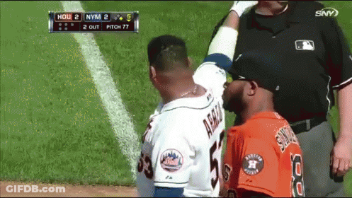 Baseball Game Between HOU And NYM GIF